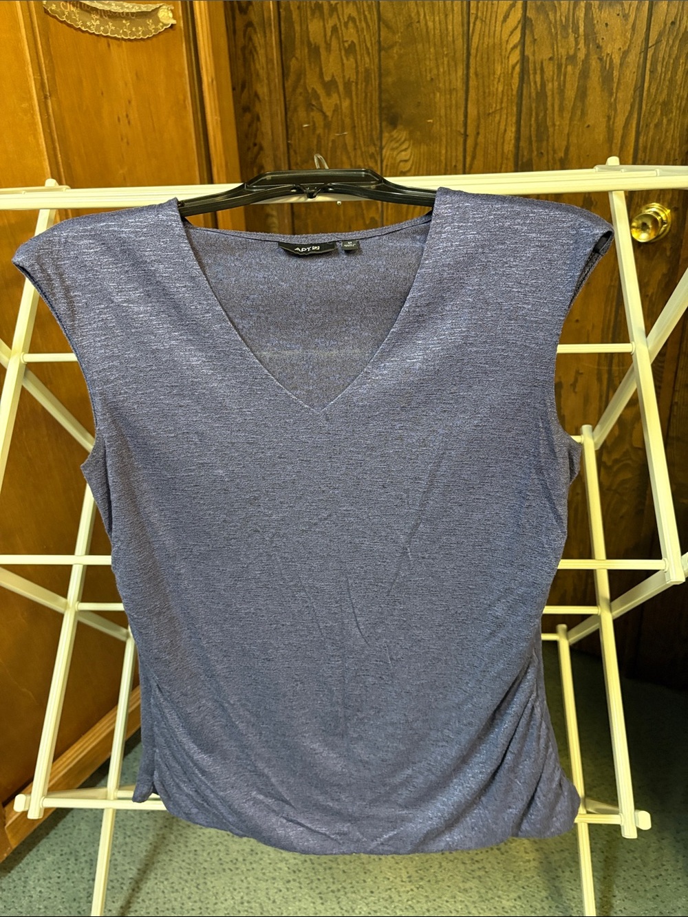 Apt. 9 Sleeveless V-Neck Tank Top in Heather Purple (Looks Blue)